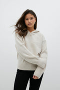 y soft knitted hoodie