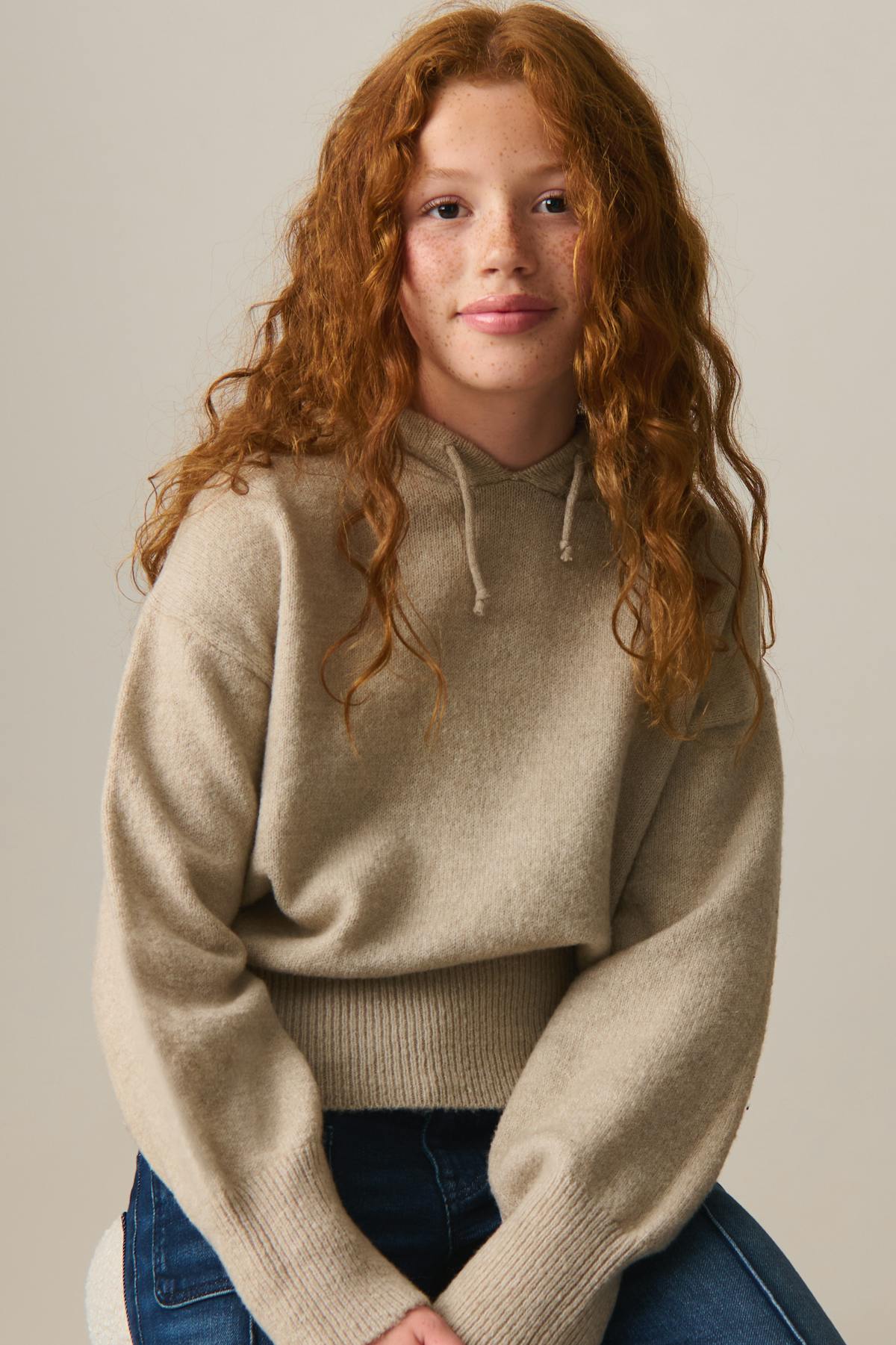 y soft knitted hoodie
