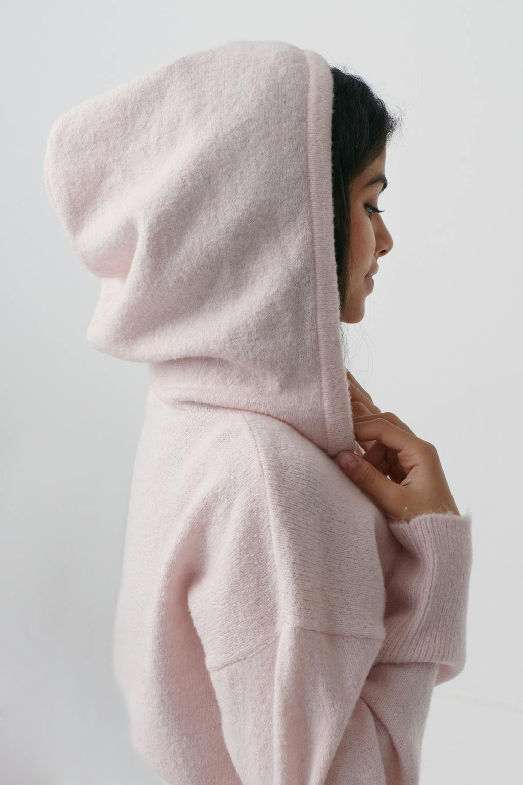 y soft knitted hoodie