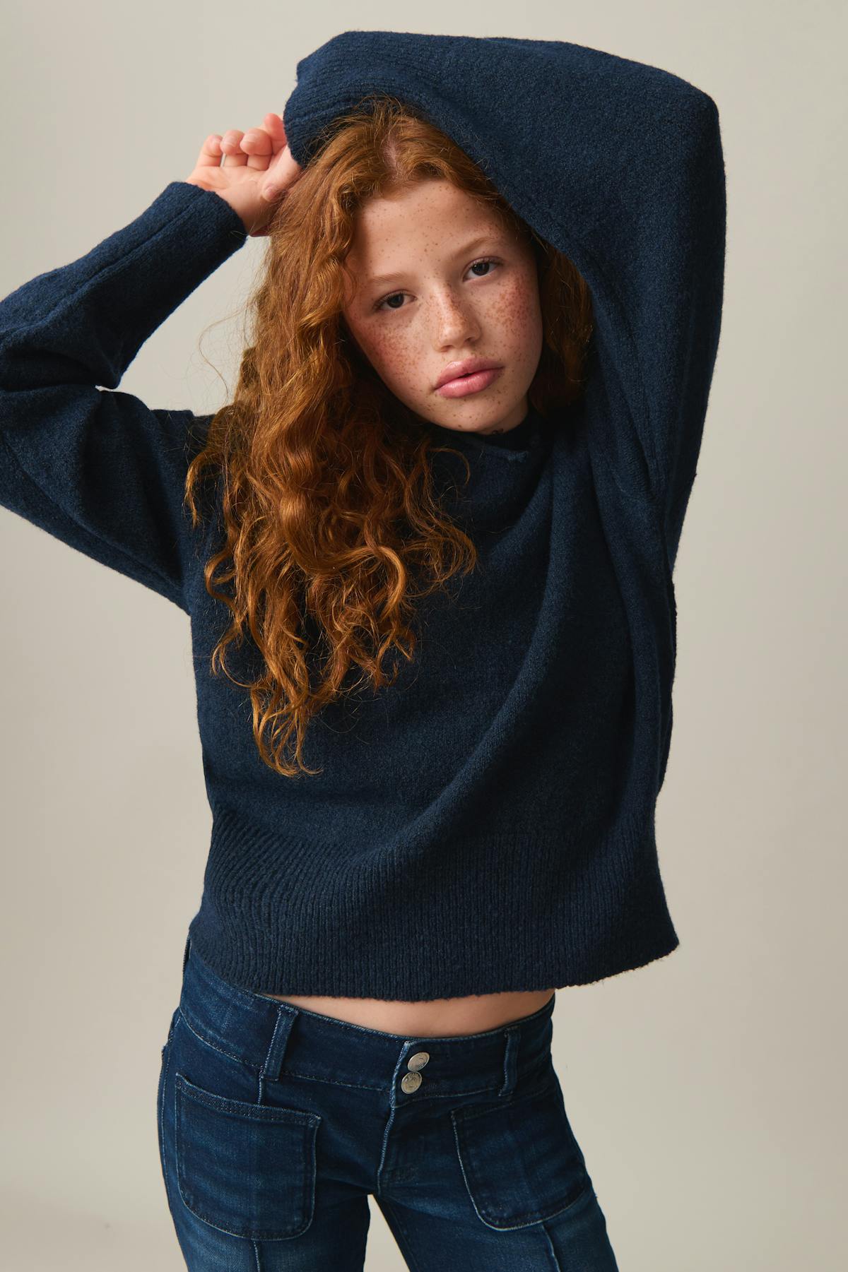 y soft knitted hoodie