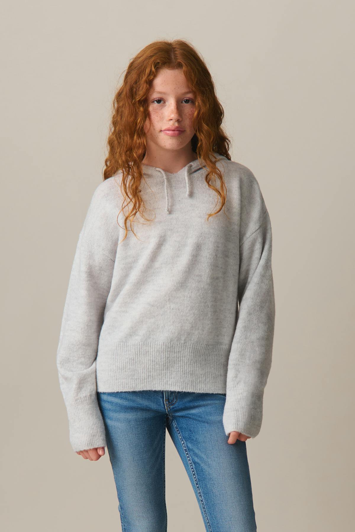 y soft knitted hoodie