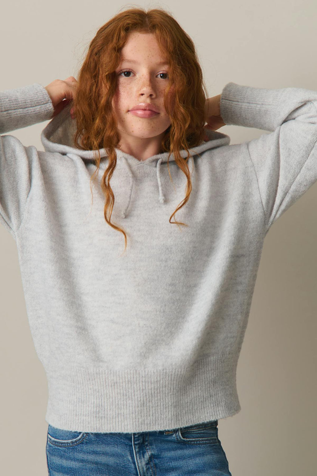 y soft knitted hoodie