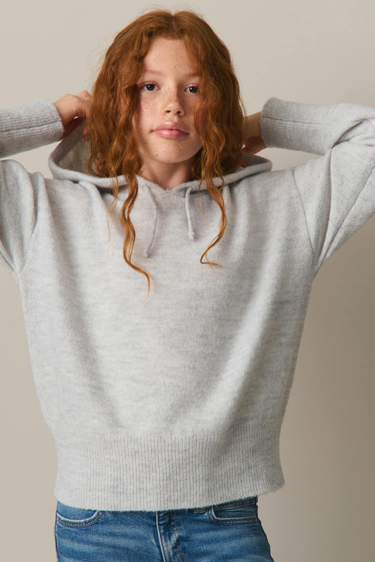 y soft knitted hoodie