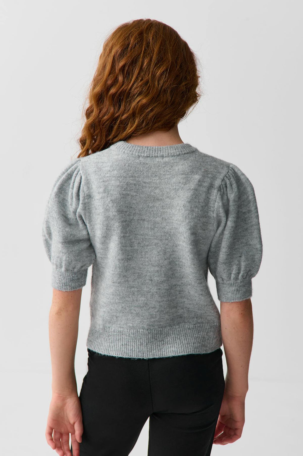 Y kn cropped sleeve top