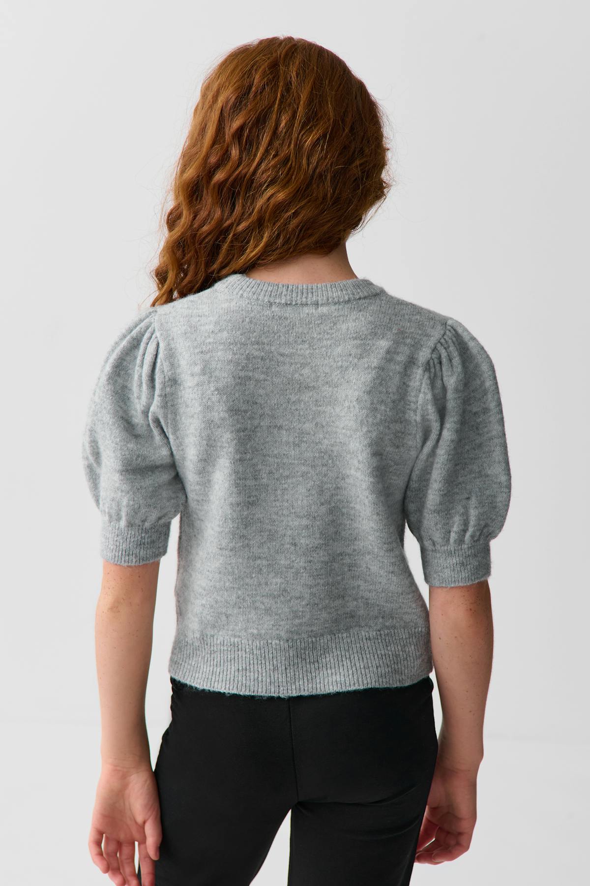 Y kn cropped sleeve top