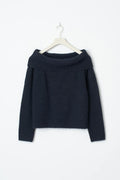 Y kn off shoulder sweater