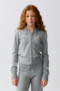 y soft knitted zip hoodie