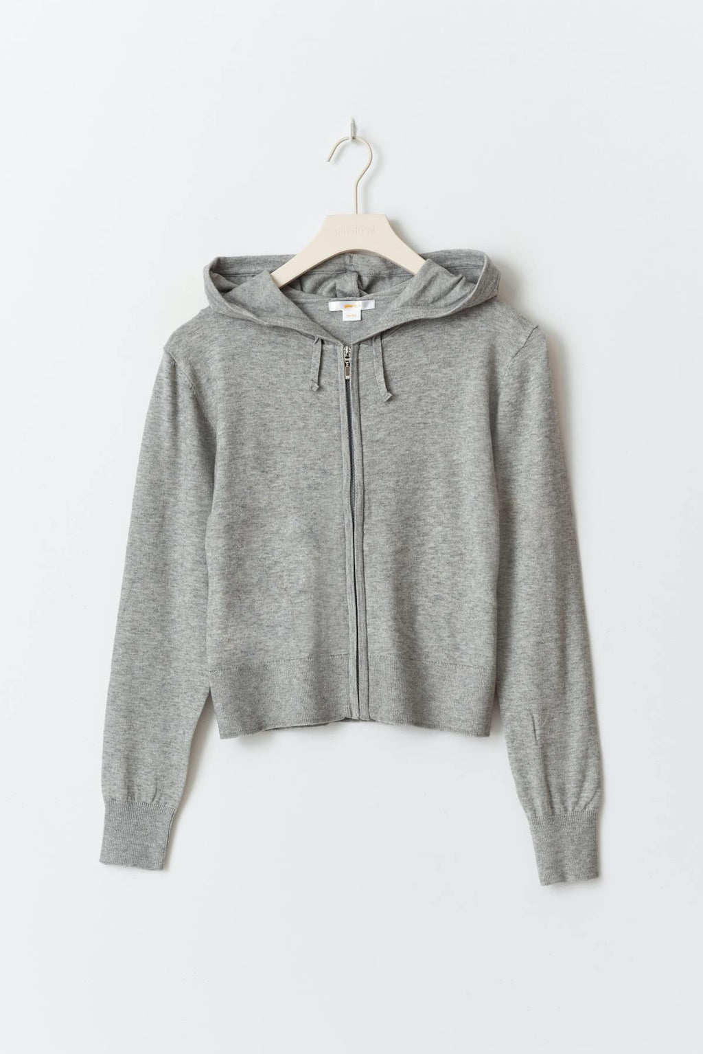 y soft knitted zip hoodie