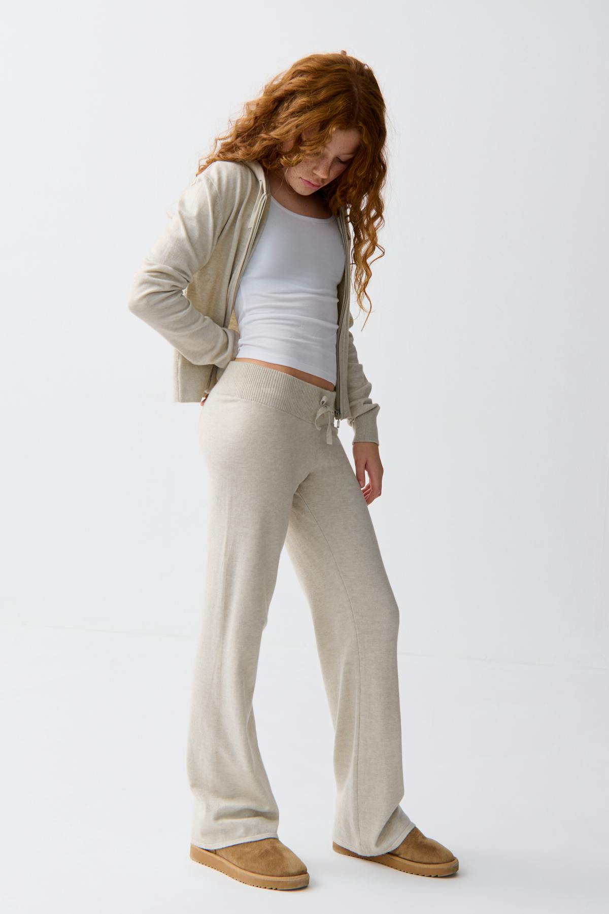 y soft knitted pants