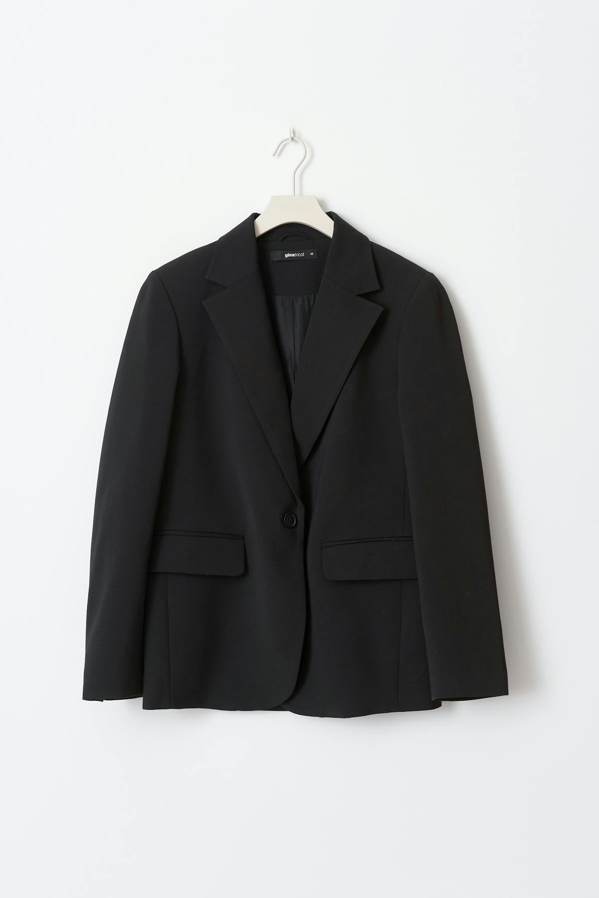 Straight regular blazer