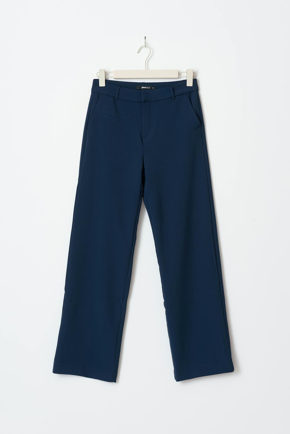 Straight regular trousers