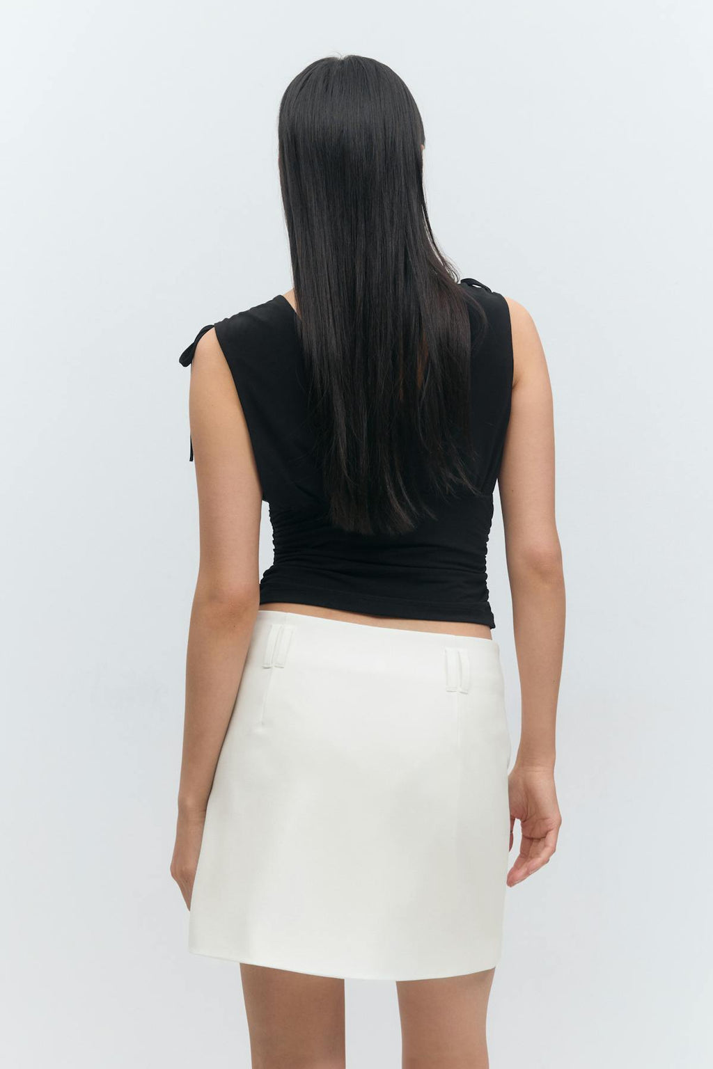 Tailored mini skirt