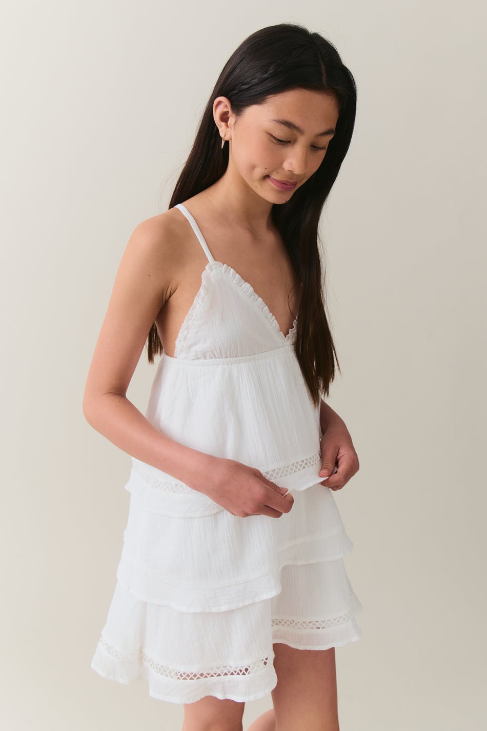 Y triangle mini dress