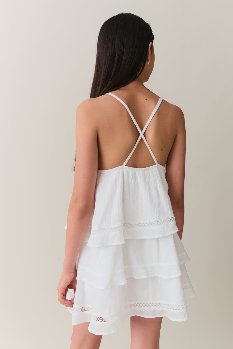 Y triangle mini dress