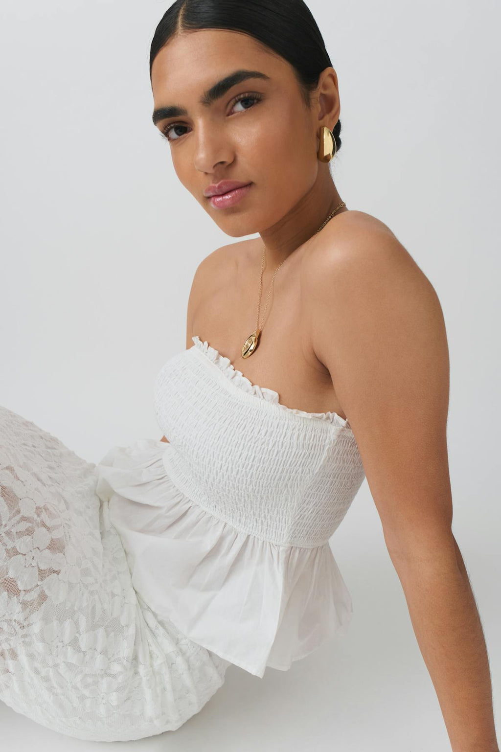 Smock tube top