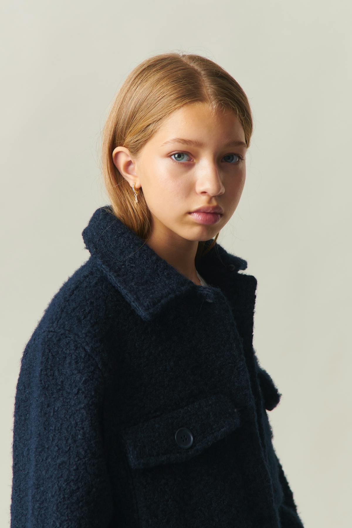 Y fur collar jacket