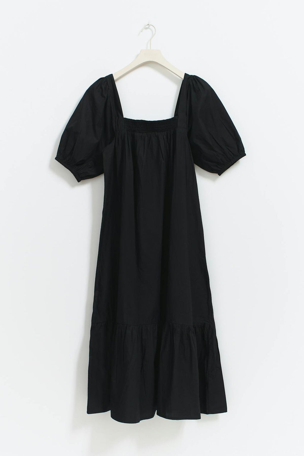 Puff sleeve midi dress