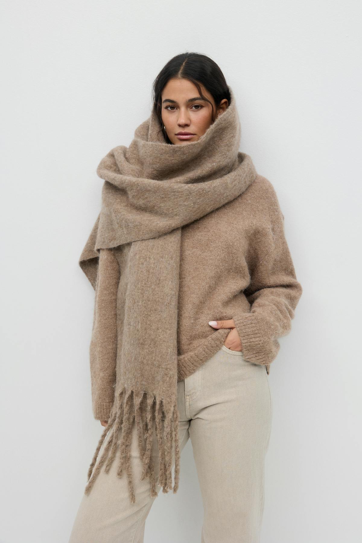 Soft chunky scarf