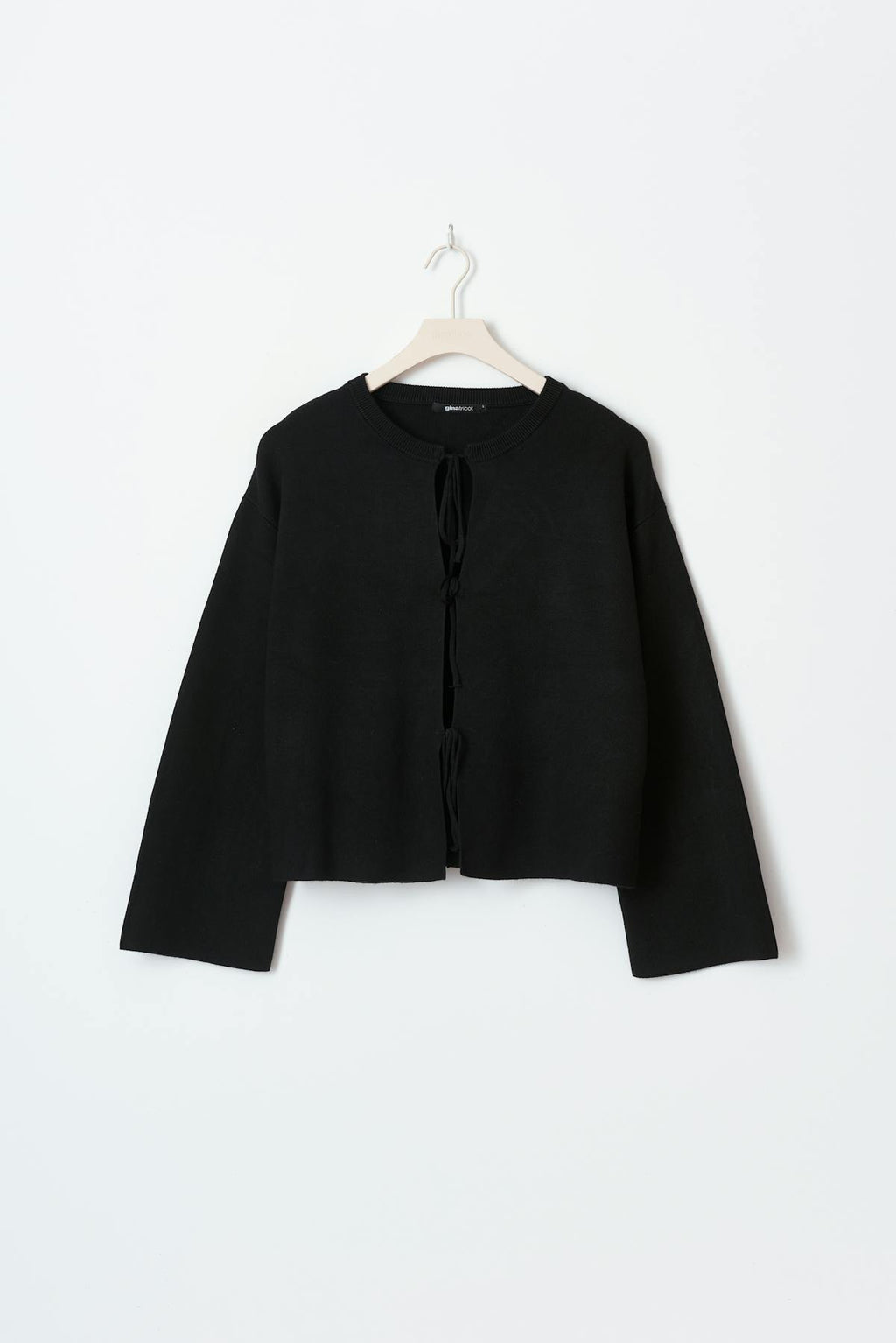 knitted tie cardigan