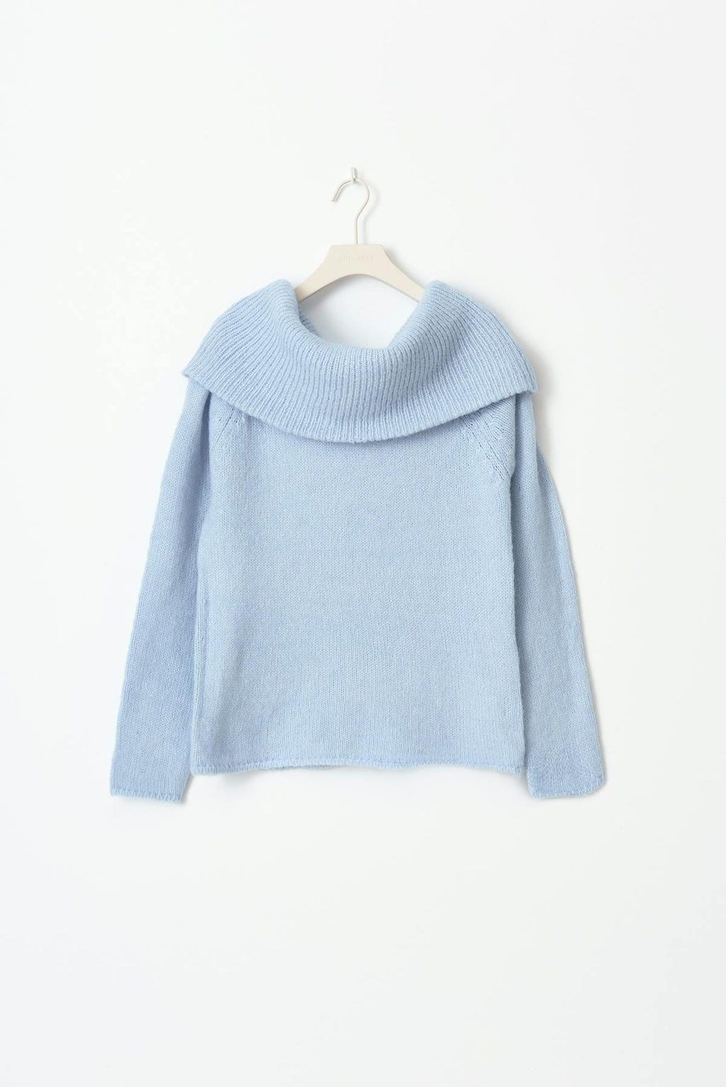 knitted off shoulder sweater