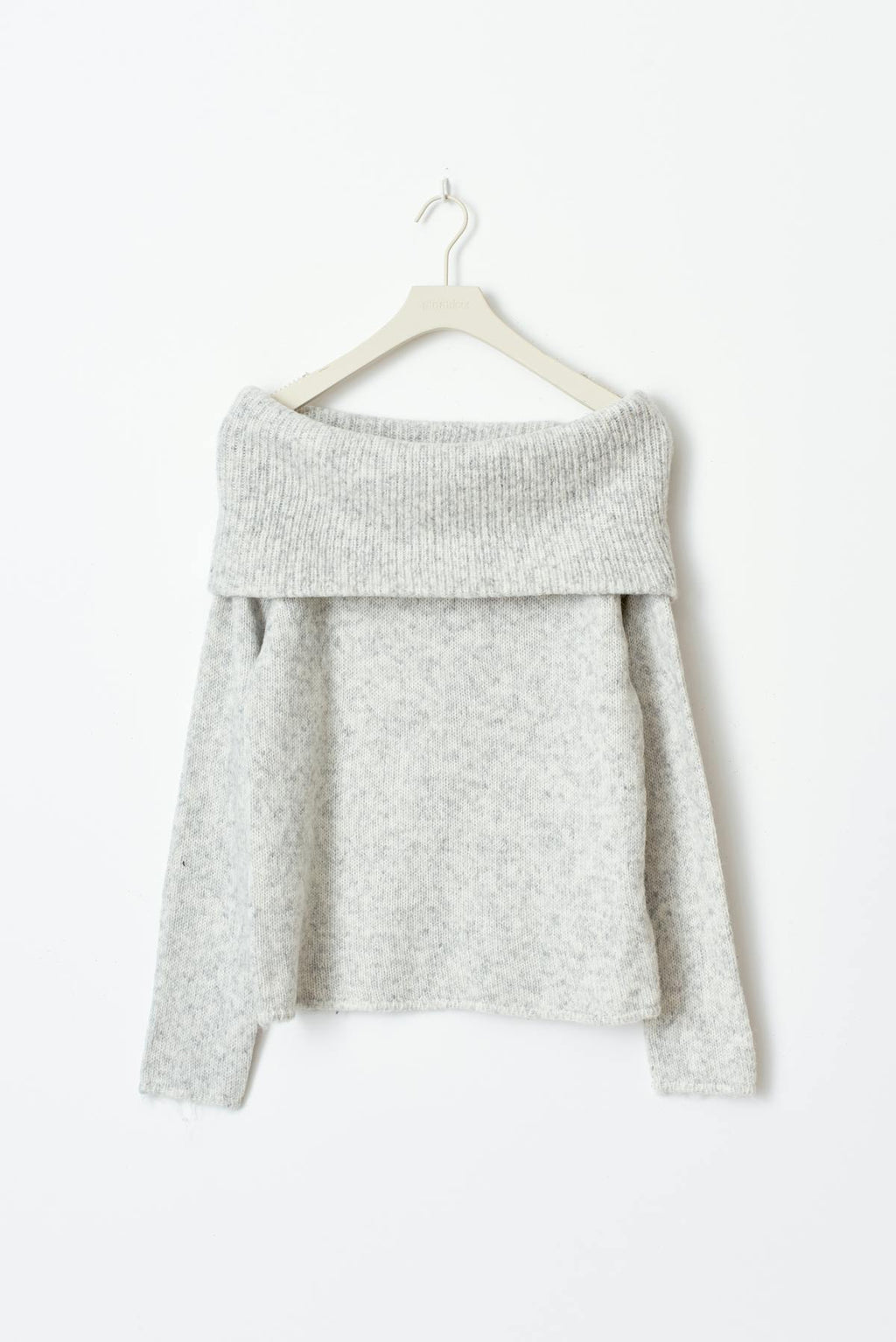 knitted off shoulder sweater