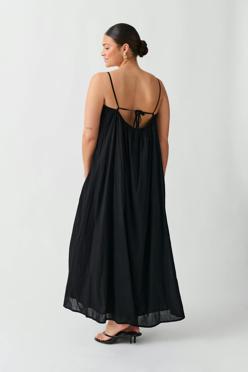 Open back maxi dress