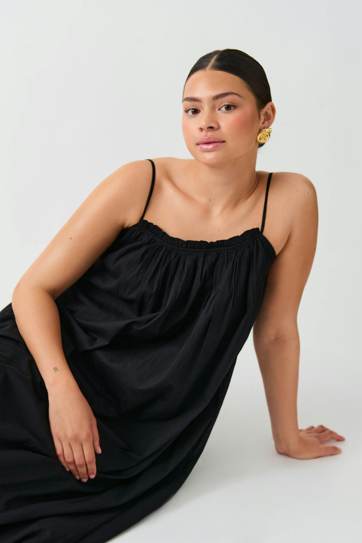 Open back maxi dress