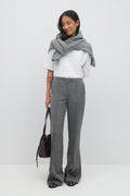 mid waist bootcut trousers