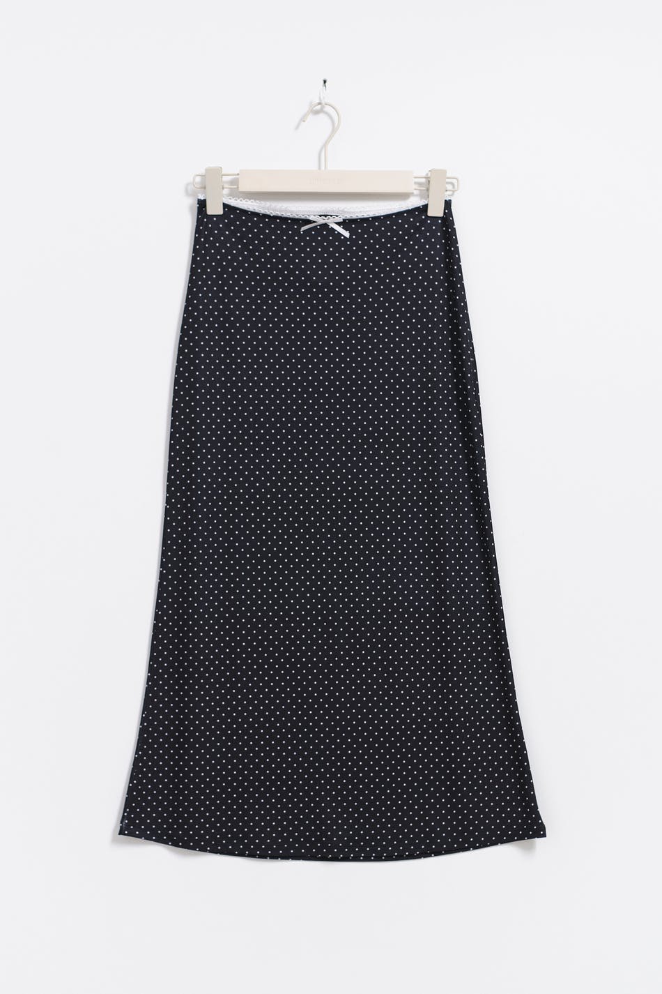 Bow midi skirt