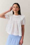 y puffsleeve lace top