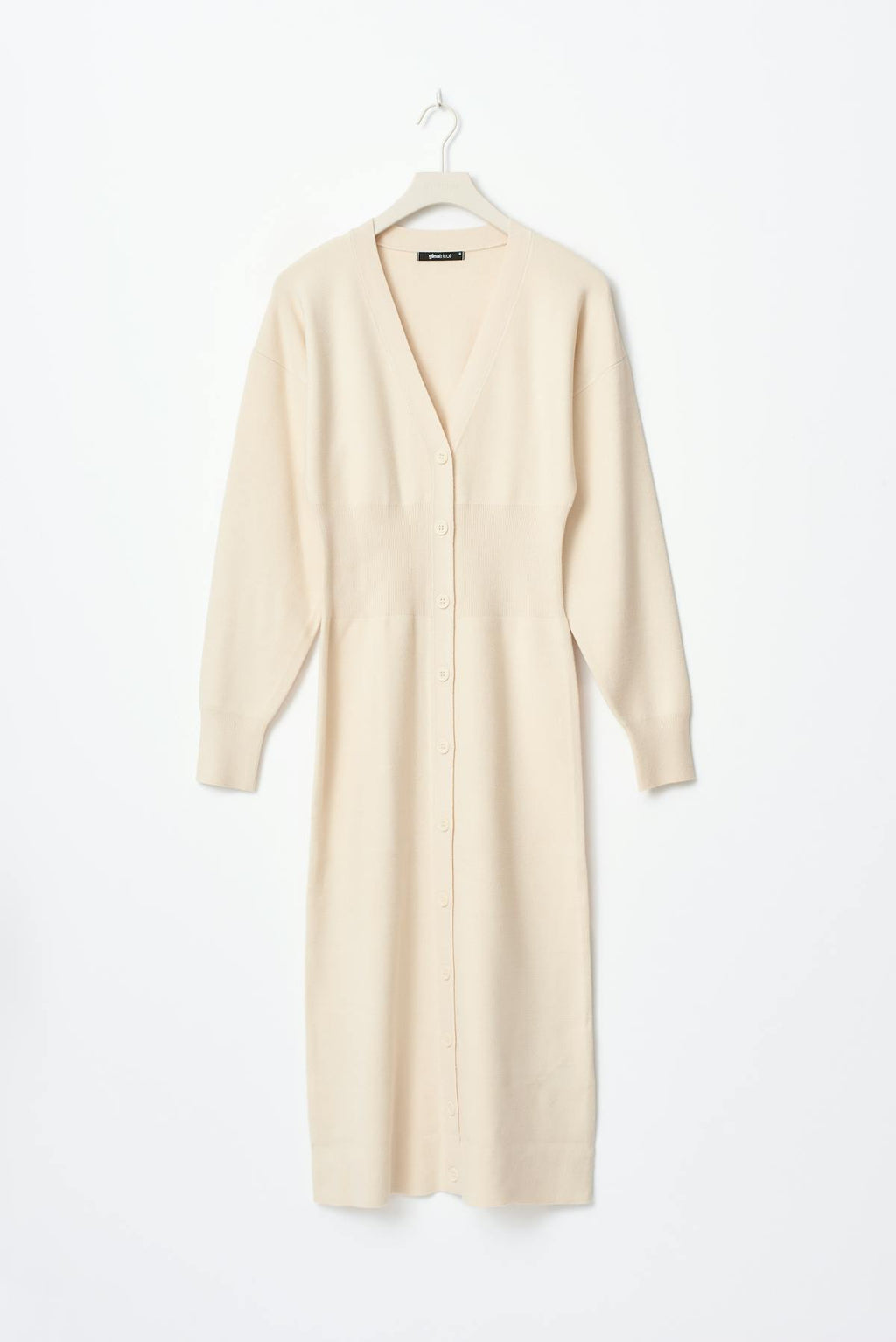 knitted button down dress