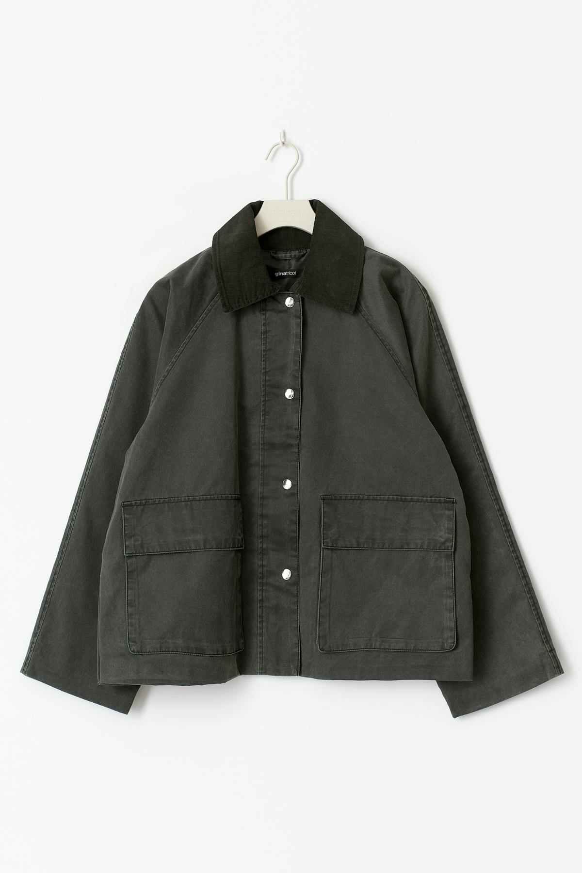 Waxed effect jacket