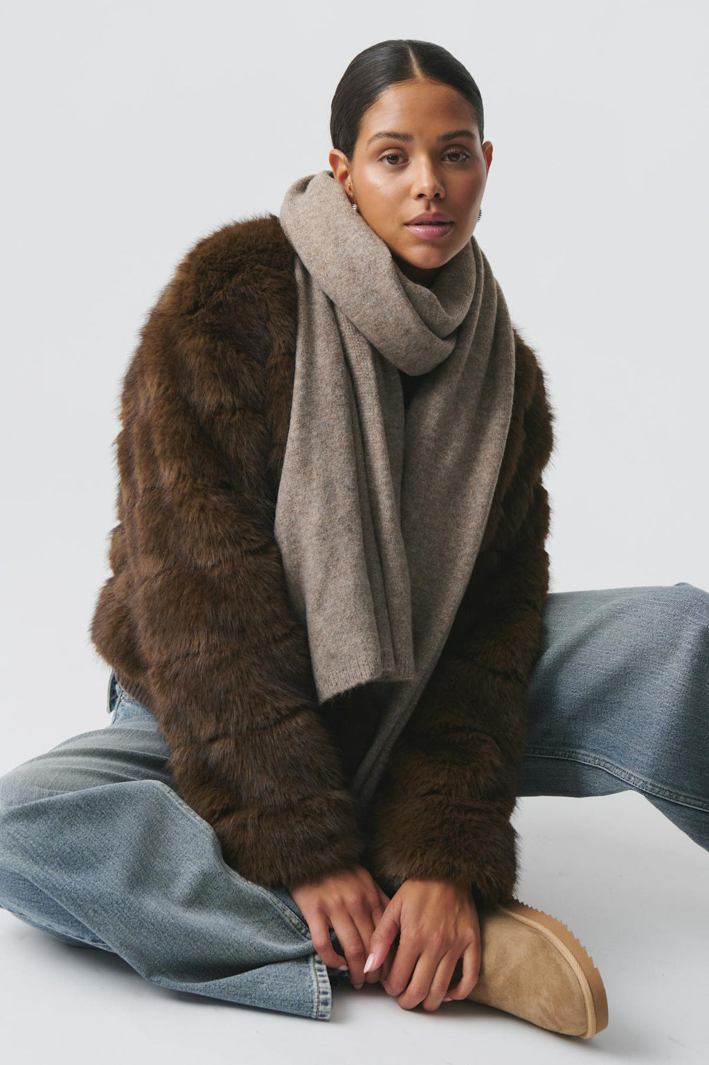 soft knitted scarf