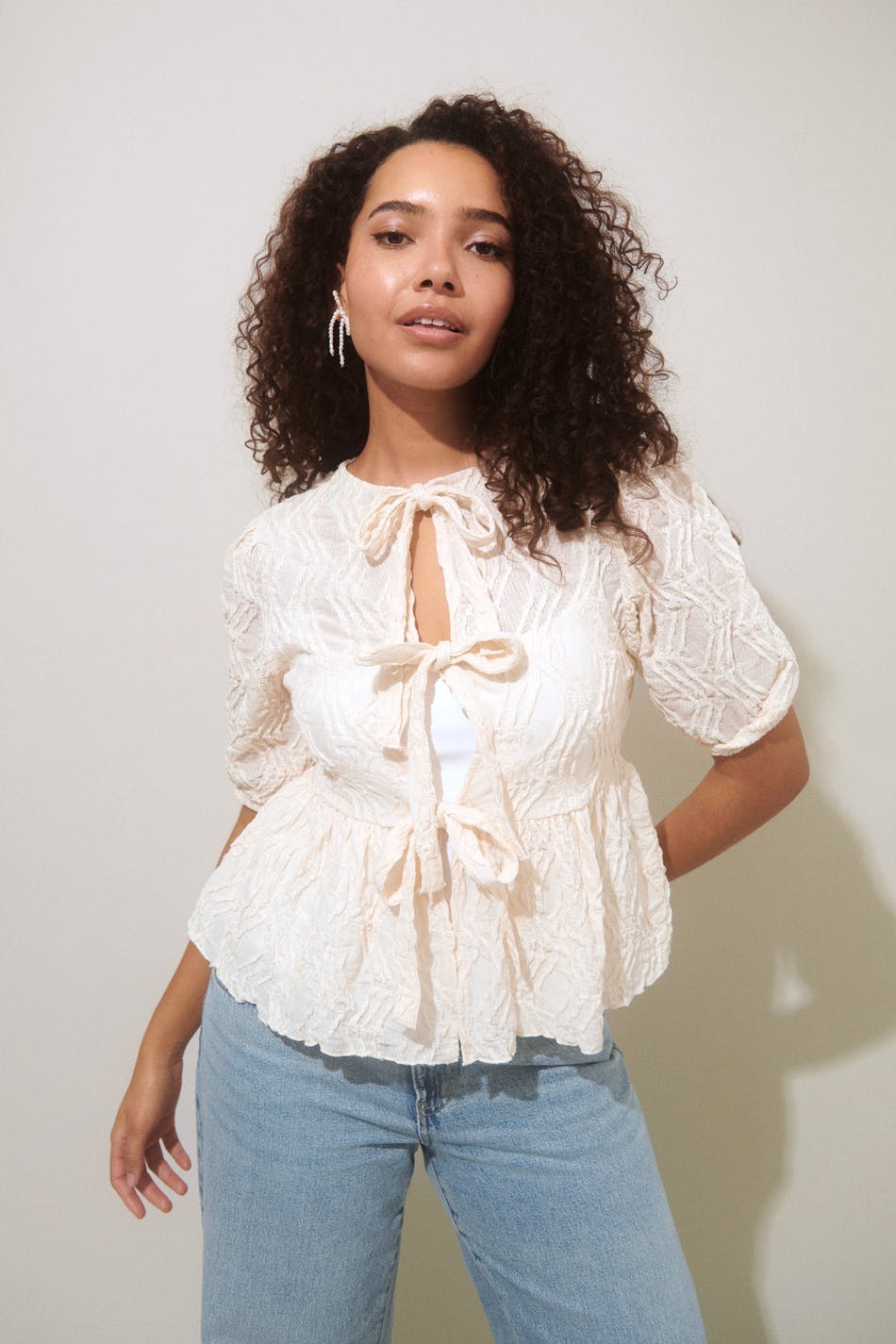 Puff sleeve blouse