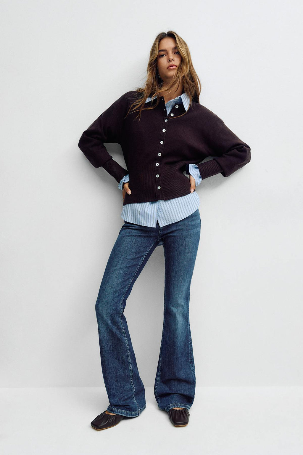 Low waist bootcut jeans