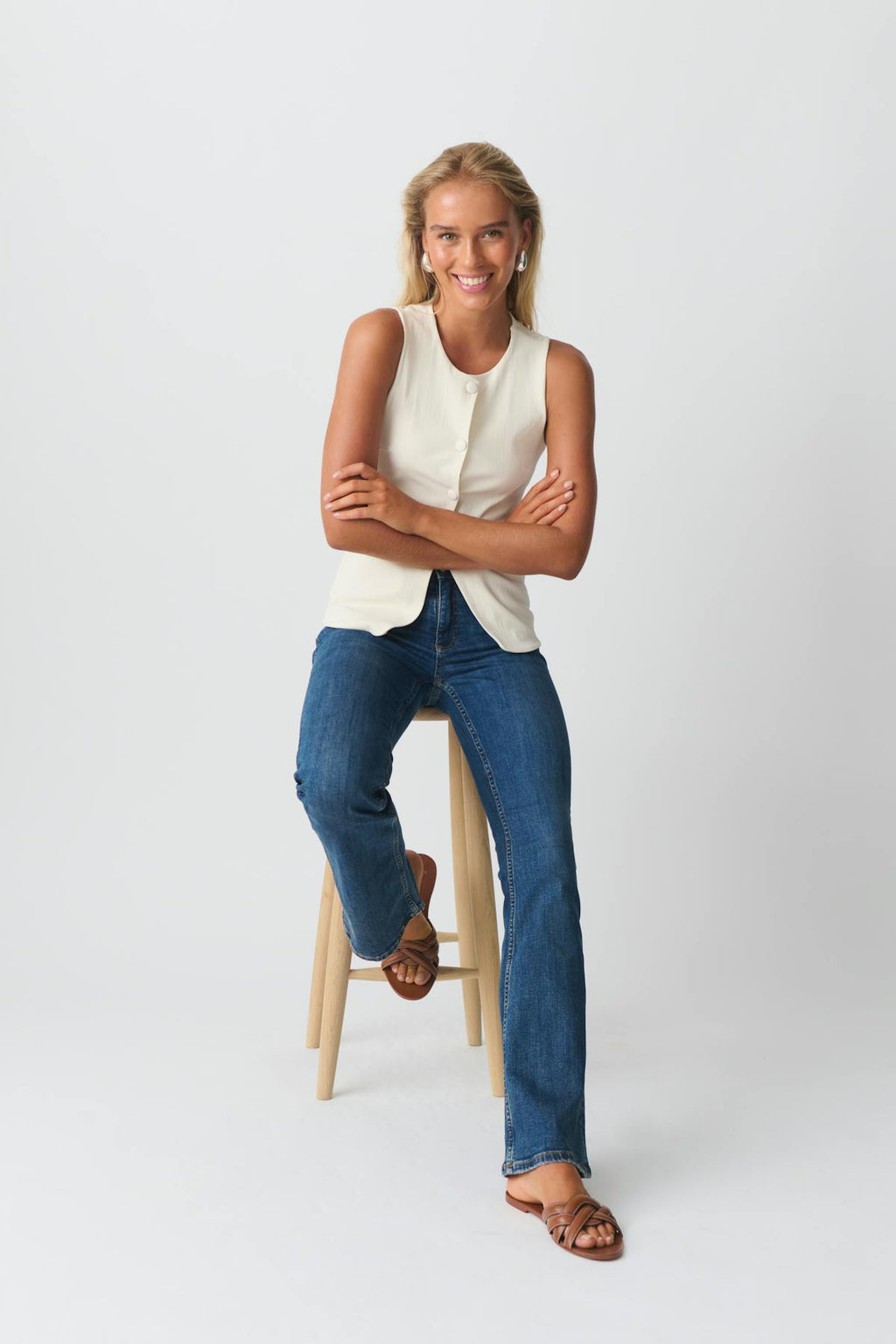 Low waist bootcut jeans