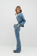 Low waist bootcut jeans