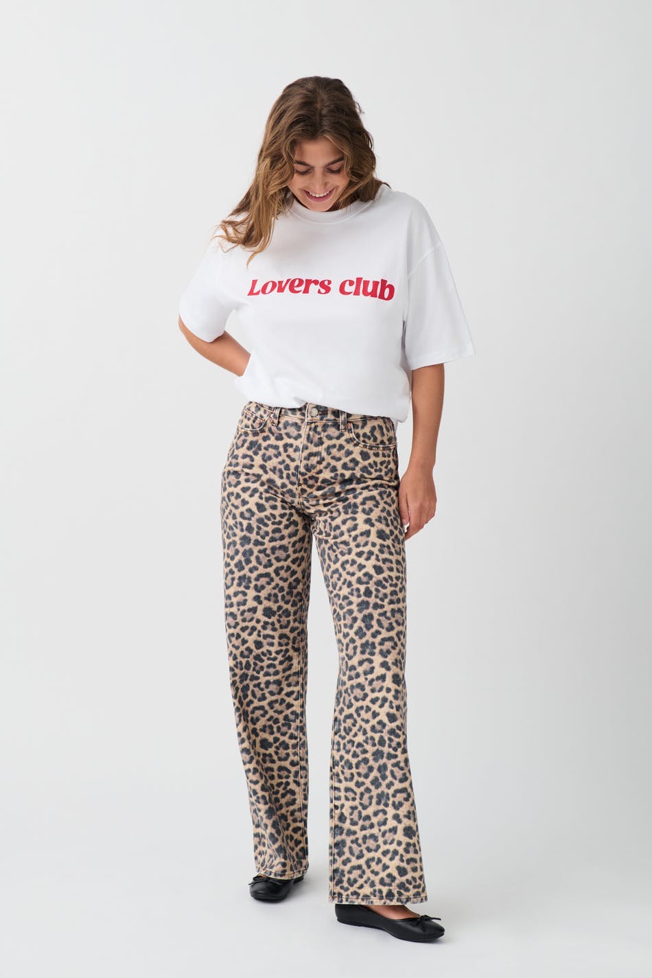 Leopard jeans