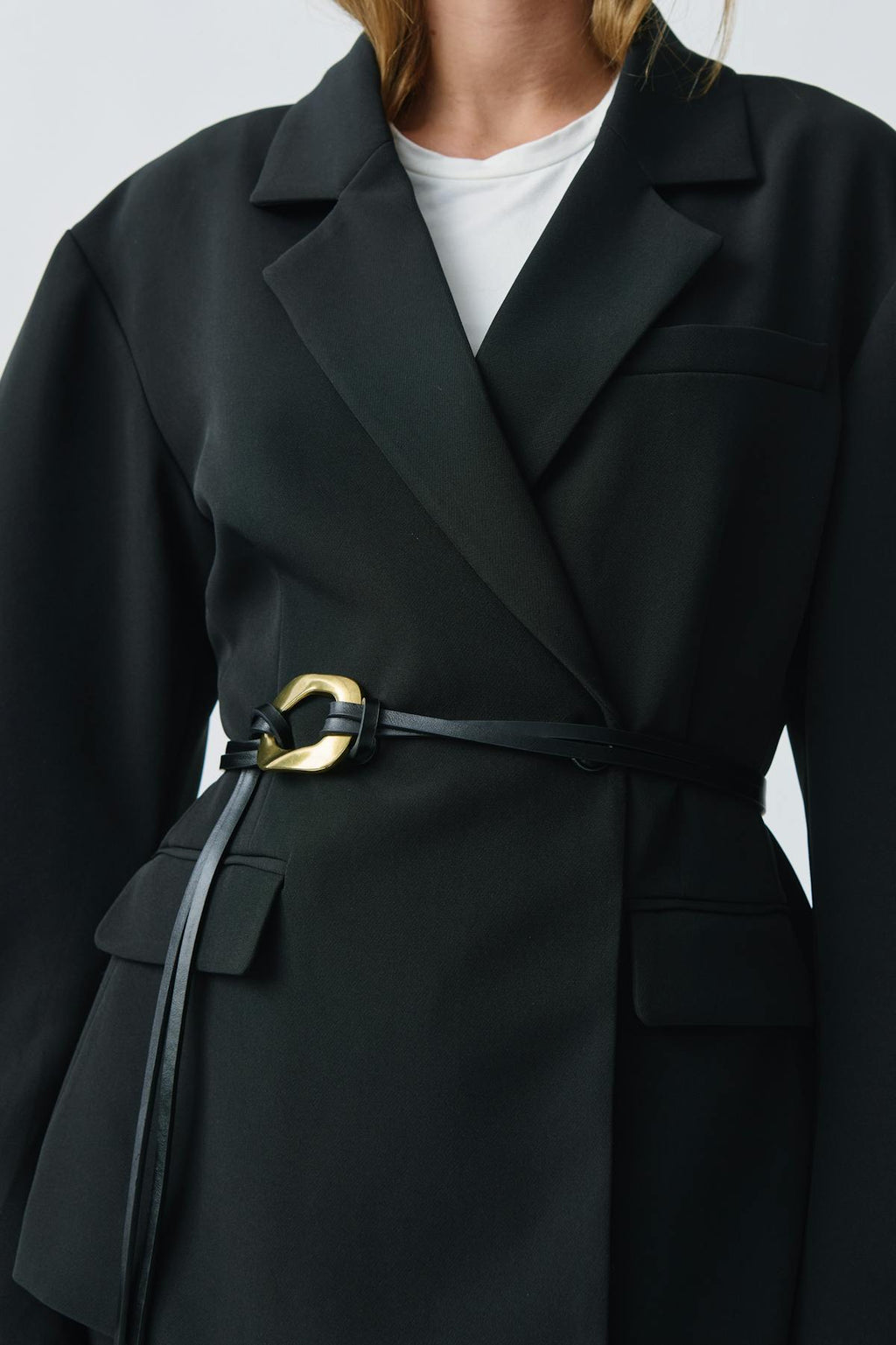 two strap tie belt