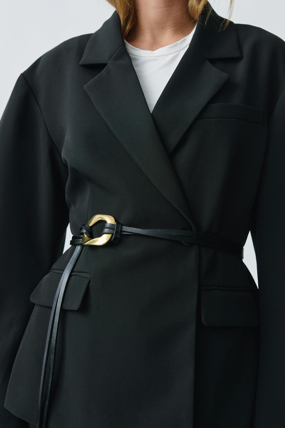 two strap tie belt