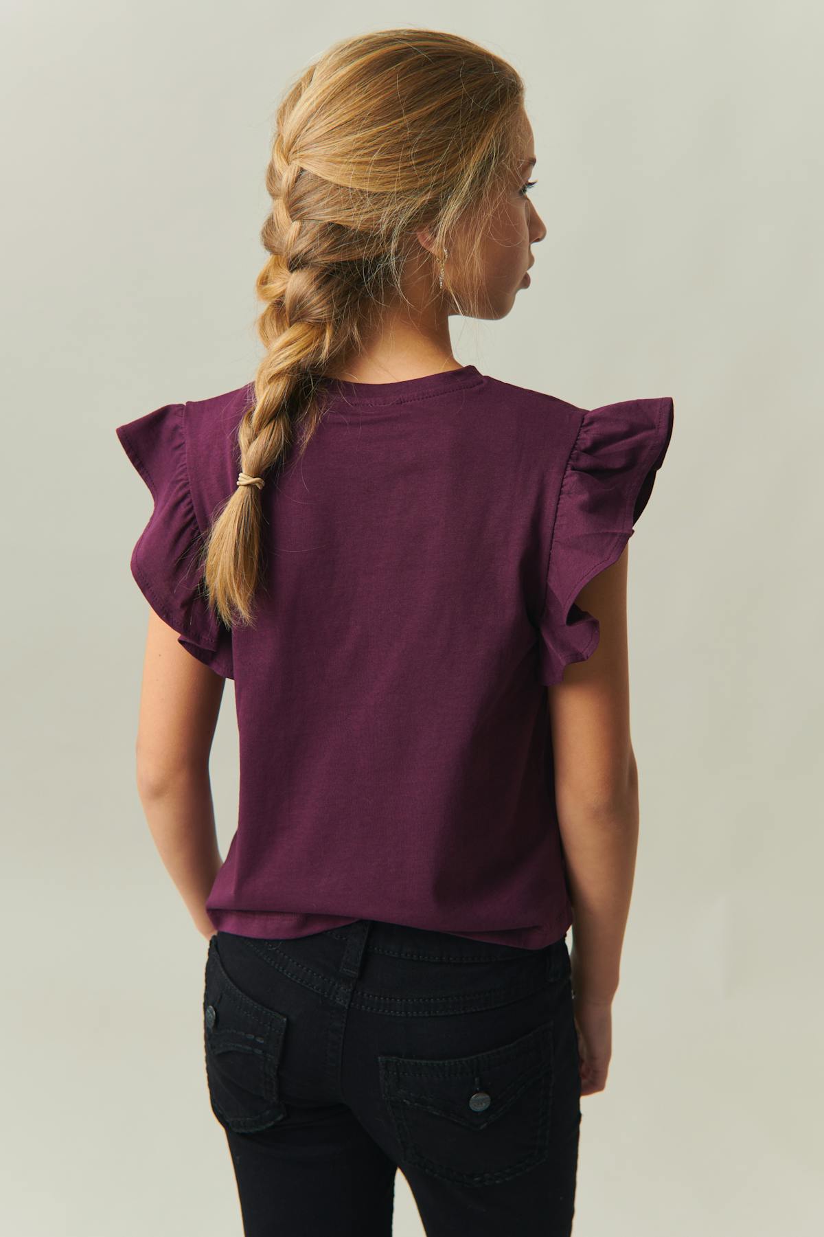 Y flounce tee