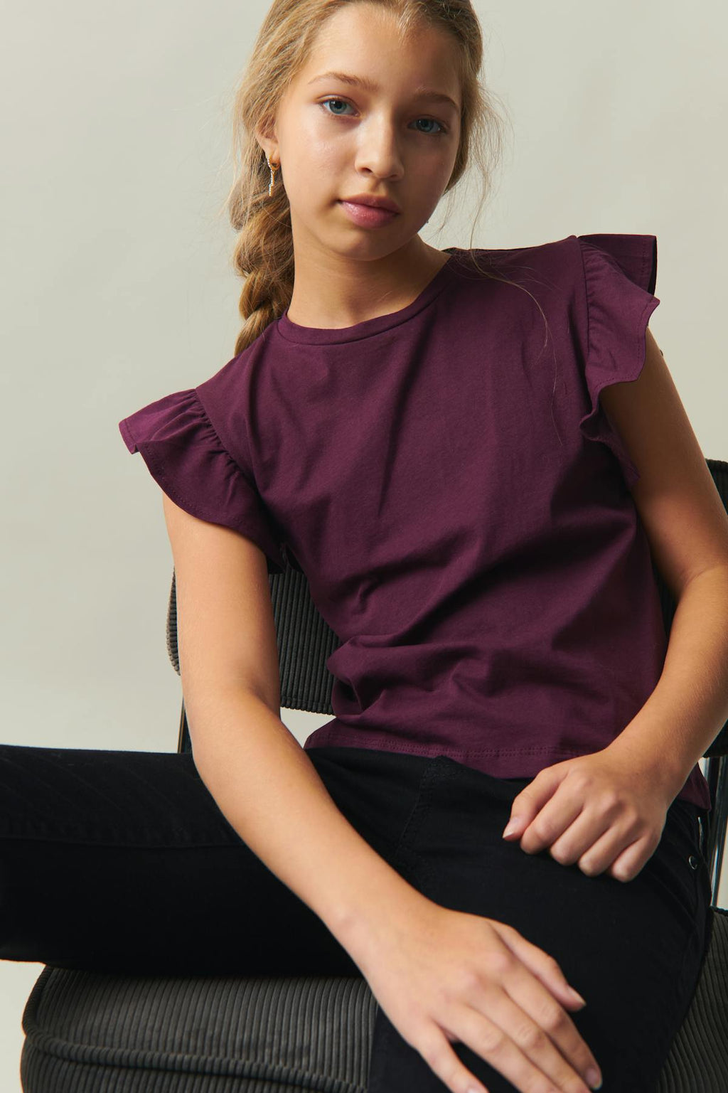 Y flounce tee