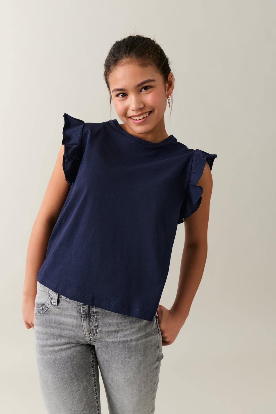Y flounce tee