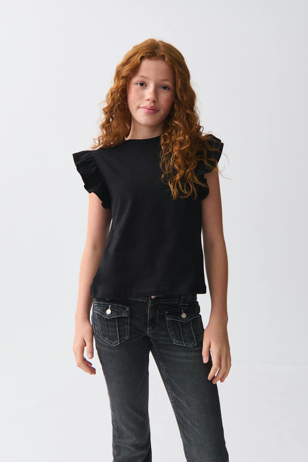 Y flounce tee