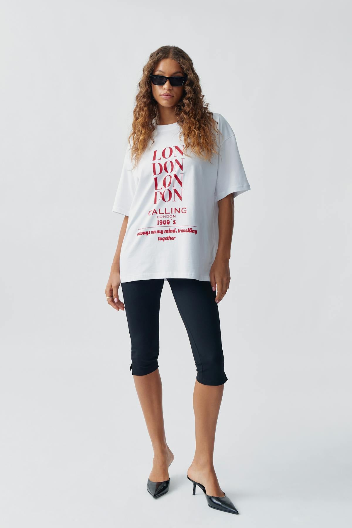 Oversized print tee