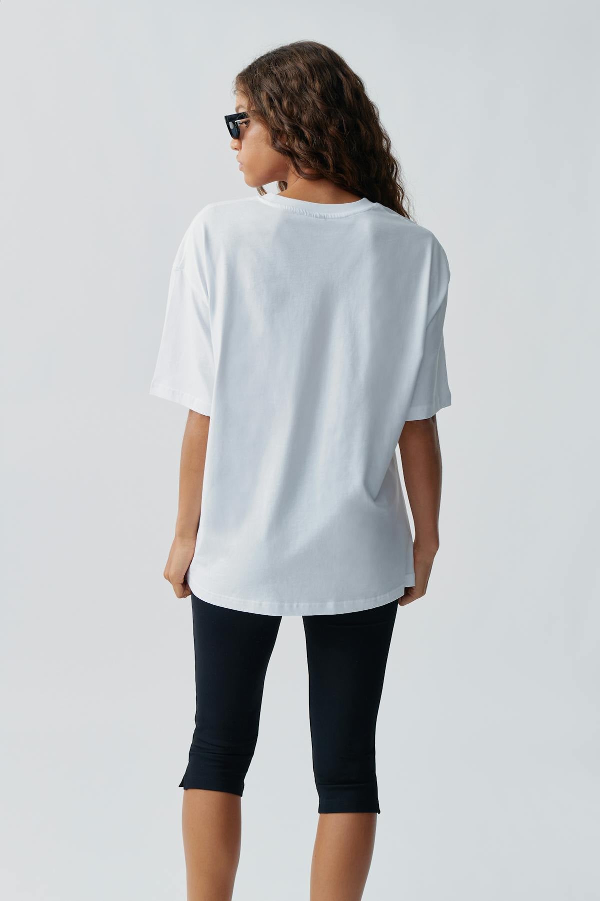 Oversized print tee