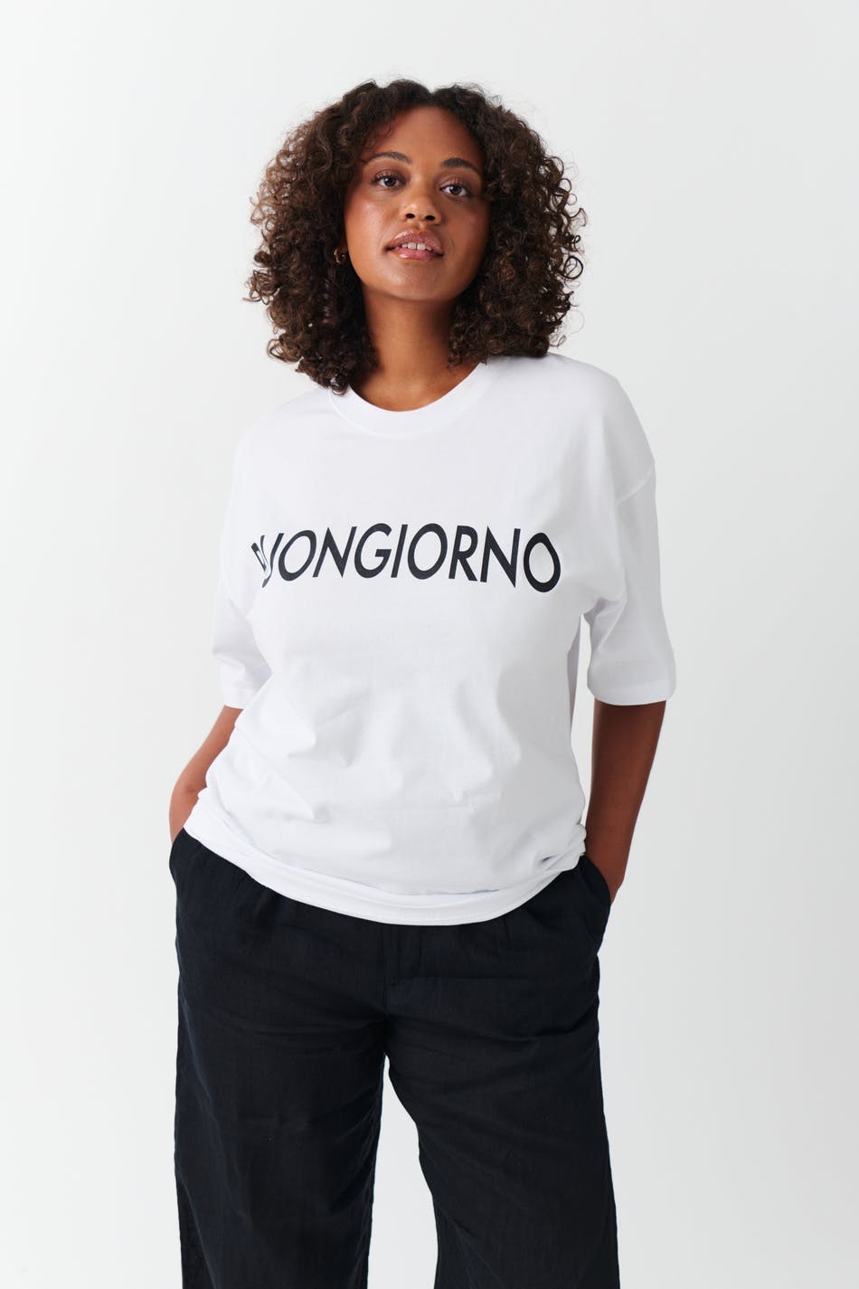 Oversized print tee