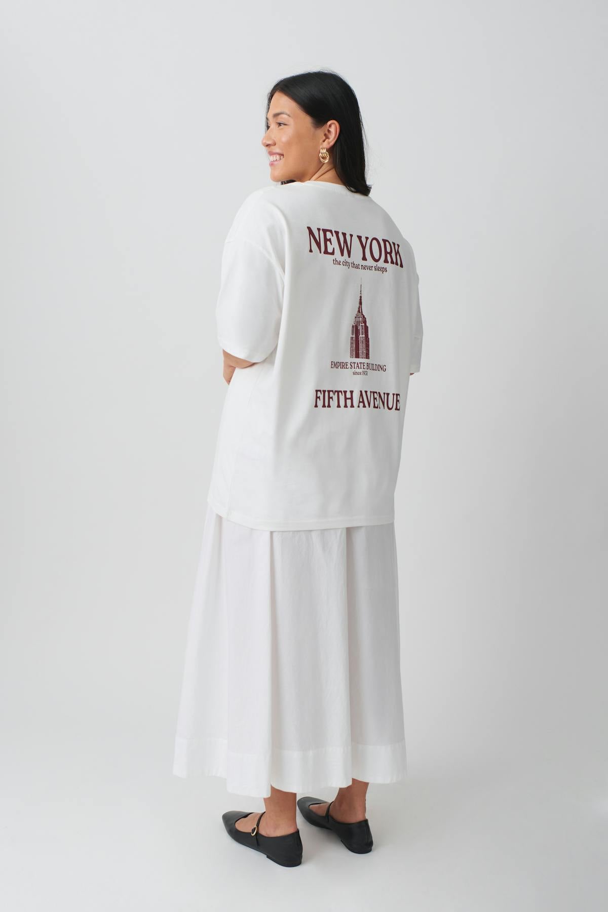 Oversized print tee
