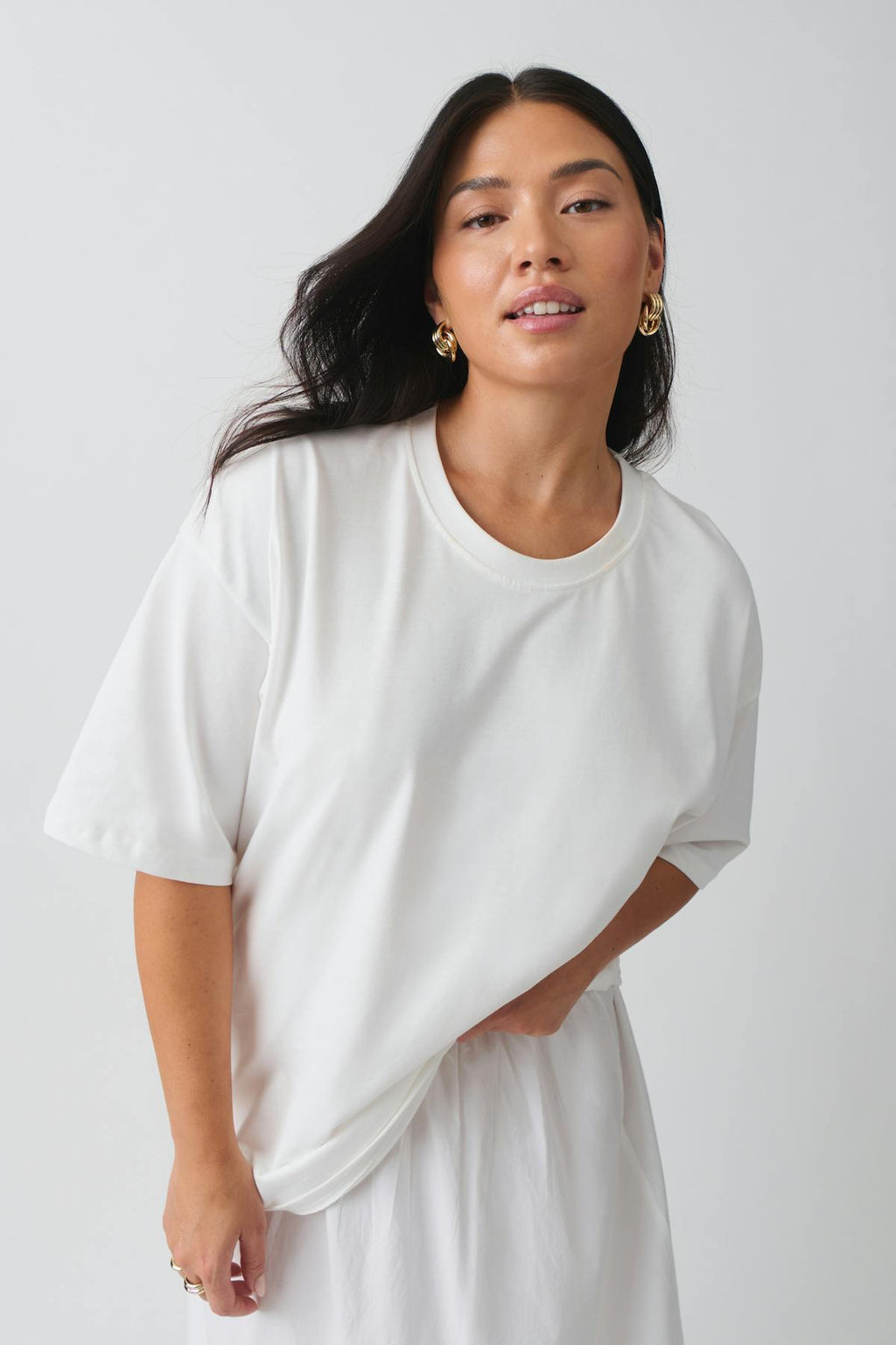 Oversized print tee