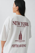 Oversized print tee